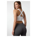 Trendyol White Seamless Light Support/Shaping Knitted Sports Bra