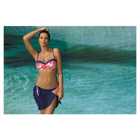 Marina Blu Scuro M-290 navy swimsuit blue-red As in the picture Marko