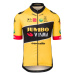AGU Cyklistický dres s krátkym rukávom - JUMBO-VISMA 2022 - žltá/čierna