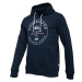 Quiksilver CIRCLE TRIM HOOD Pánska mikina, tmavo modrá, veľkosť