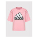 Adidas Tričko Essentials Logo HC9184 Ružová Loose Fit