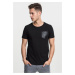 Pocket T-shirt made of blk/blk synthetic leather