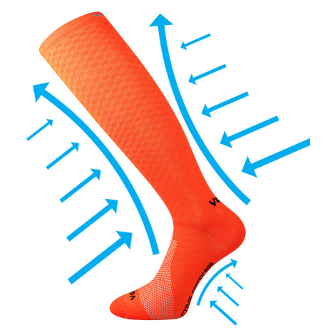 VOXX kompresné ponožky Lithe neónovo oranžové 1 pár 113877