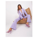 Light purple elegant trouser set
