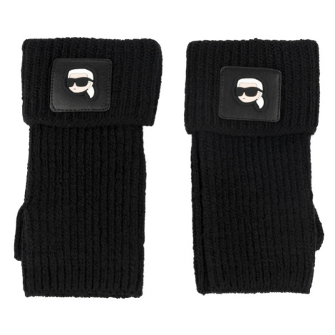 Rukavice Karl Lagerfeld K/Ikonik 2.0 Fl Knitted Glove Black