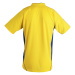 SOĽS Maracana 2 Ssl Uni funkčné tričko SL01638 Lemon / Royal blue