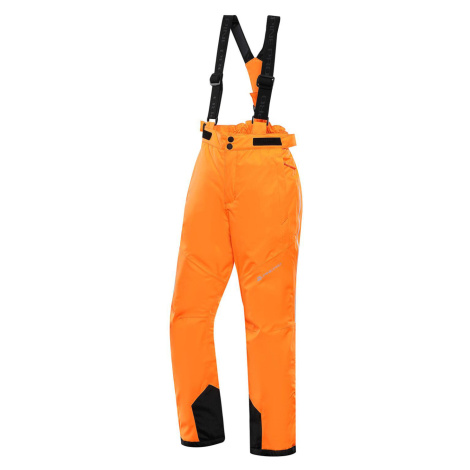 Alpine Pro Aniko 5 Detské lyžiarske nohavice KPAU239 neón pomaranč