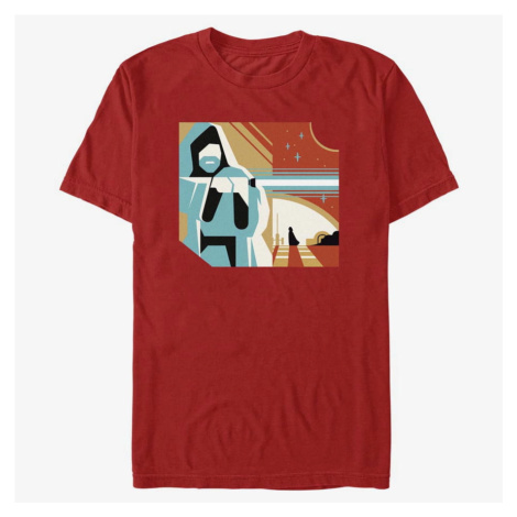 Queens Star Wars Obi-Wan - Geometric Obi Wan Unisex T-Shirt Red