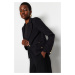 Trendyol Black Regular Lined Woven Blazer Jacket