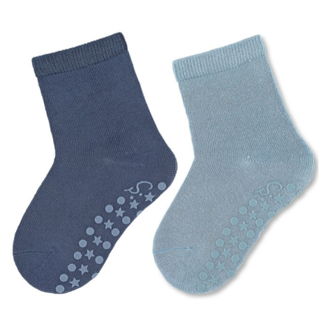 STERNTALER Ponožky protišmykové Banbusové ABS 2ks v balení modrá chlapec veľ. 22 12-24m