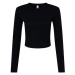 Bella Dámsky crop top BL1501 Solid Black Blend