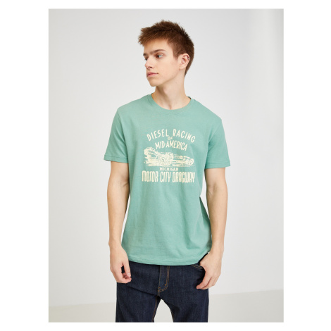Green Men's T-Shirt Diesel - Men