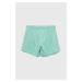 Detské krátke nohavice adidas G L KN SHO tyrkysová farba, jednofarebné, nastaviteľný pás
