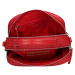 Dámska kožená crosbody kabelka Lagen Veress - červená