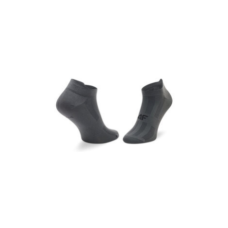 4F Súprava 3 párov nízkych členkových ponožiek H4Z22-SOM003 Sivá