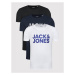 Jack&Jones Súprava 3 tričiek Corp Logo 12191762 Farebná Regular Fit