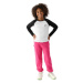 Dievčenské tepláky 4F JUNIOR TROUSERS-JWAW24TTROF754-55S-HOT PINK