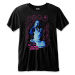 Janis Joplin tričko Floral Frame Čierna