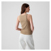 GAP Modal Rib Halter Iconic Khaki