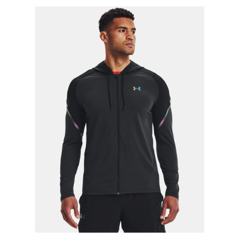 Tričko Under Armour UA Rush FZ Hoodie - čierna