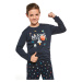 Chlapčenské pyžamo Cornette Mars - bavlna Tmavomodrá