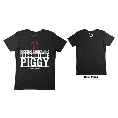 Radiohead tričko Gucci Piggy Čierna