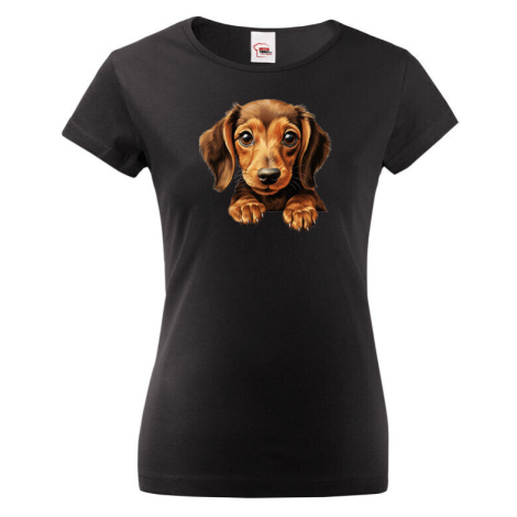 Dámské tričko Jezevčík - tričko pre milovníkov psov