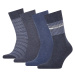 Tommy Hilfiger Ponožky - TH MEN SOCK 4P TIN GIFTBOX STRIPE modré