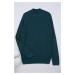 Trendyol Green Slim Slim Fit Half Turtleneck Textured Knitwear Sweater