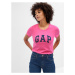 Gap Tričko 268820-89 Ružová Regular Fit