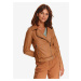 Brown Women's Leatherette Jacket TOP SECRET - Women