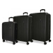 MOVOM Wood Black, Sada luxusných ABS cestovných kufrov, 75cm/65cm/55cm, 5319461