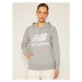 New Balance Mikina Esse po Hoodie NBWT0355 Sivá Relaxed Fit