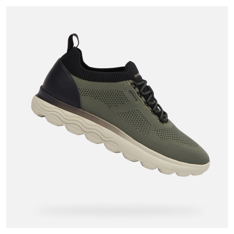 Dark green men's sneakers Geox Spherica - Men's