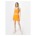 Calvin Klein Jeans Sukňa  oranžová / biela