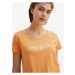 Oranžové dámske melírované tričko Tom Tailor Denim