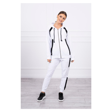 Tracksuit with white stripes