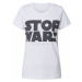 EINSTEIN & NEWTON Tričko 'Stop Wars'  čierna / biela