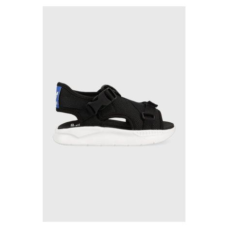 Detské sandále adidas Originals 360 SANDAL 3.0 C čierna farba