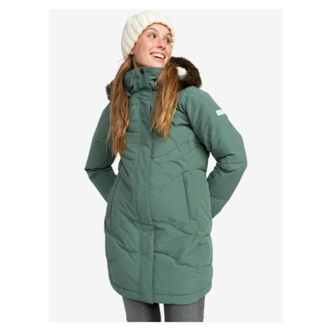 Light Green Women's Winter Quilted Coat Roxy Ellie JK - Women