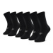4F Súprava 3 párov vysokých pánskych ponožiek NOSH4-SOM303 Čierna