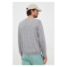 Vlnený sveter BOSS pánsky, šedá farba, tenký, 50468239
