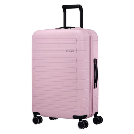 American Tourister Skořepinový cestovní kufr Novastream M EXP 64/73 l - růžová