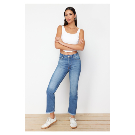 Trendyol Blue High Waist Mom Jeans