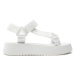 Calvin Klein Jeans Sandále Sandal Velcro Webbing Dc YW0YW01353 Biela