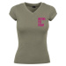 Ladies Waiting For Friday Box Olive Tee