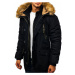 Čierna pánska zimná bunda parka BOLF 1045