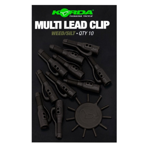 Korda závesky multi lead clip - weed/silt