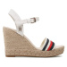 Tommy Hilfiger Espadrilky Corporate Wedge FW0FW07086 Biela