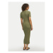 JJXX Úpletové šaty Ellie 12254342 Zelená Slim Fit